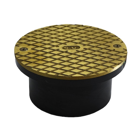 Jones Stephens 3in. x 4in. ABS General Purpose Access Fitting with 5in. Polished Brass Cover C60061